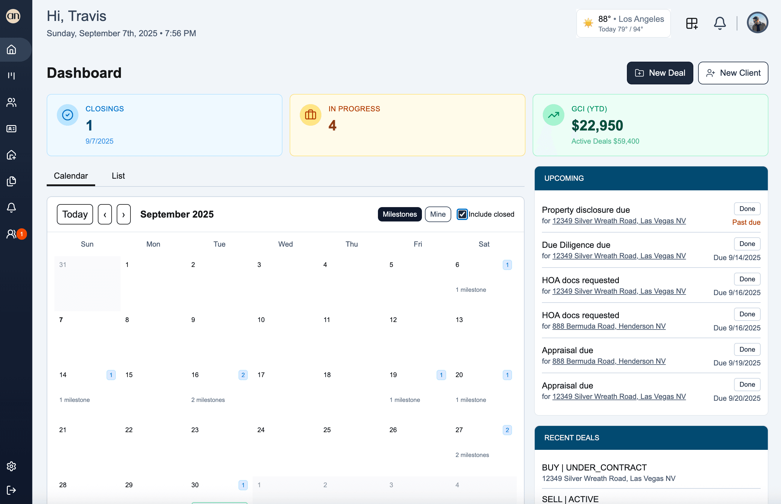 AgentNook shared real estate team dashboard