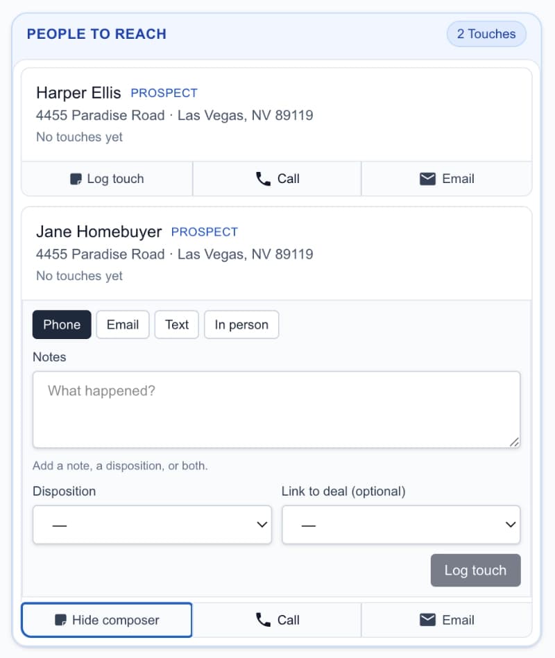 AgentNook real estate CRM follow-up and relationship context